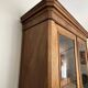 American walnut glass cabinet/bookcase