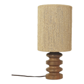 Wood and rope lamp