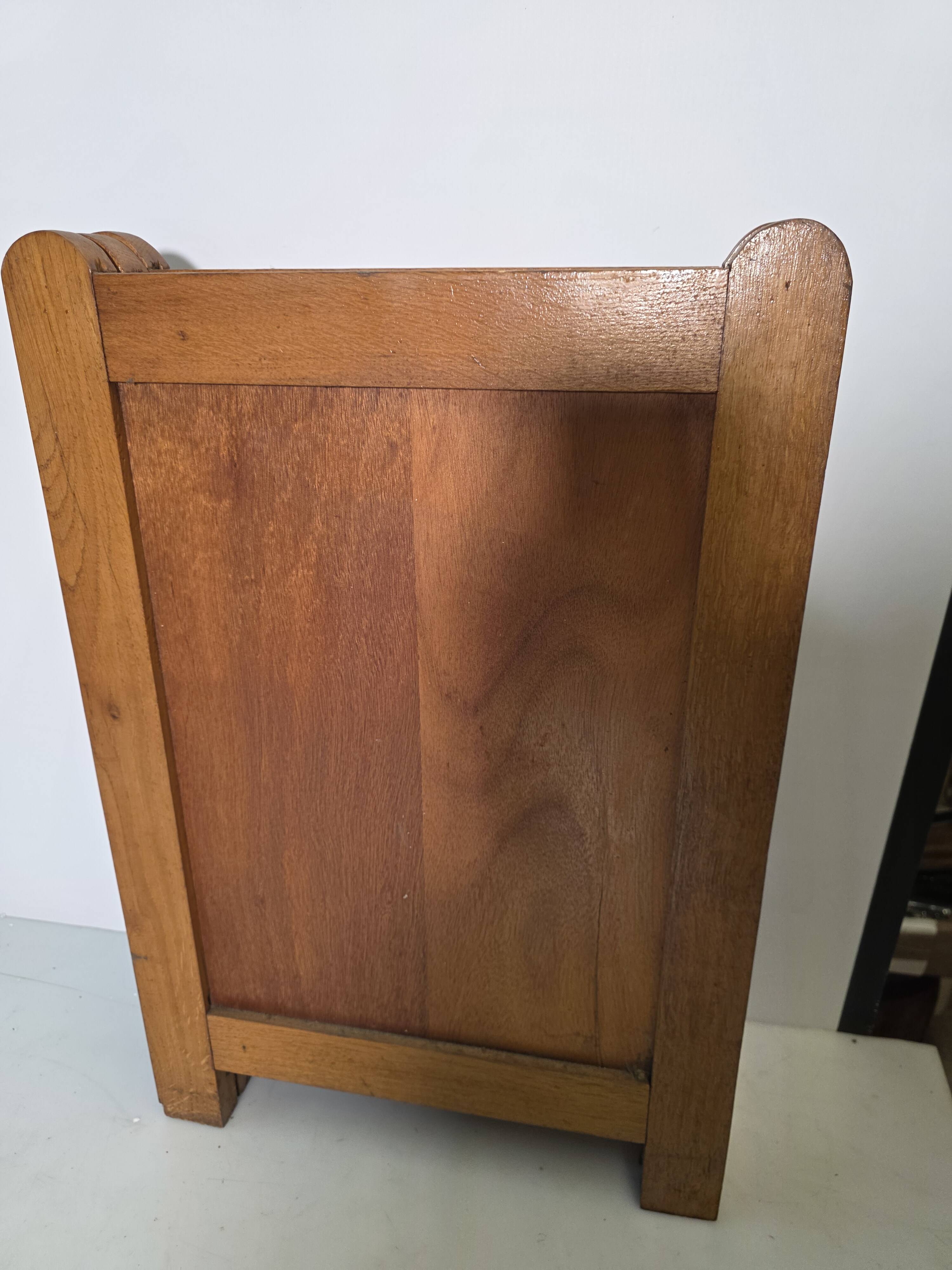 Old oak three-panel fire screen