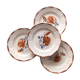 Set of 4 dessert plates Digoin Sarreguemines