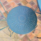 Wrought iron garden furniture , 1 table , 4 chairs