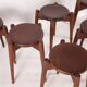 Set of 6 Japanese stools