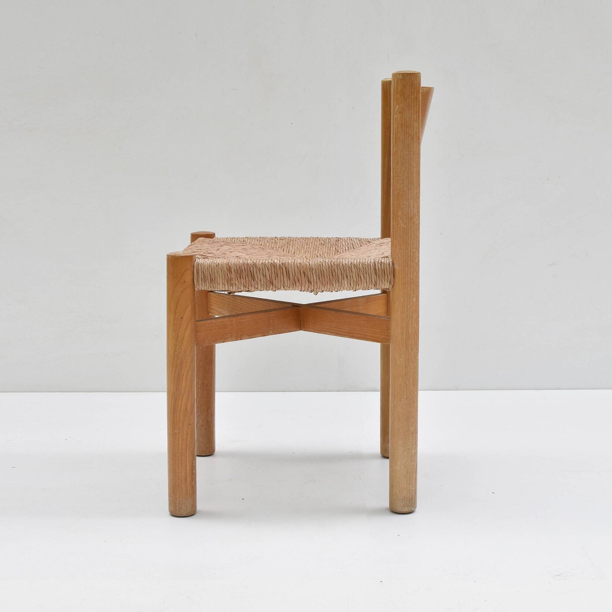 Charlotte Perriand Meribel Chaise edition Sentou 1960s