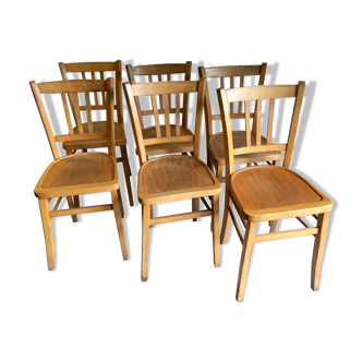 Lot of 6 chairs bistro Luterma - 60s