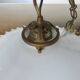 Art Deco pendant light in serrated glass, 1930s