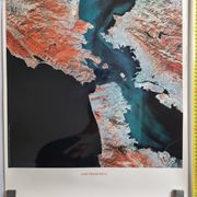 San Francisco Satellite Photographic Poster, CNES 1986, 50 x 60 cm, Publisher Spot Image