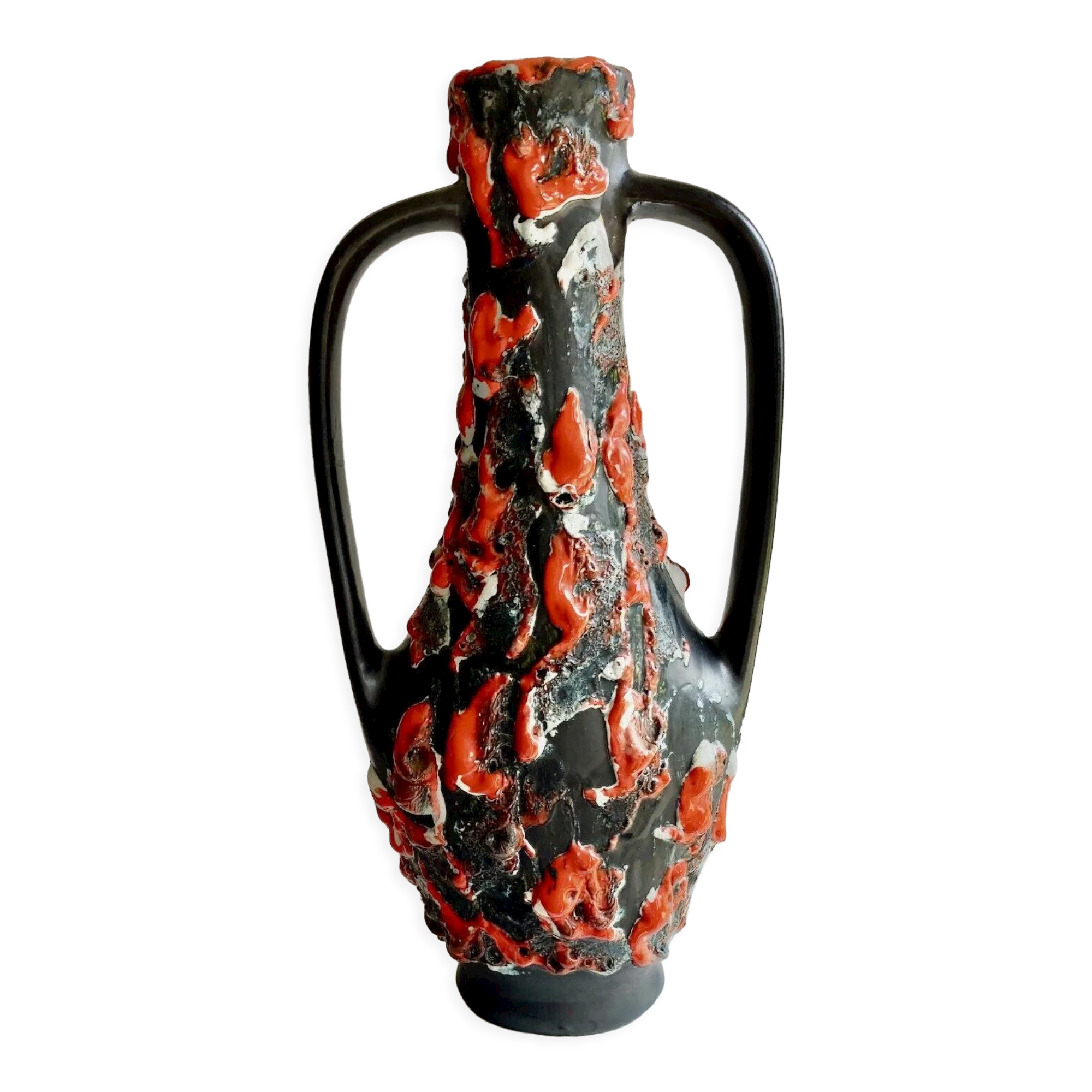 Vase amphora, vallauris, signed mb, years 50/60