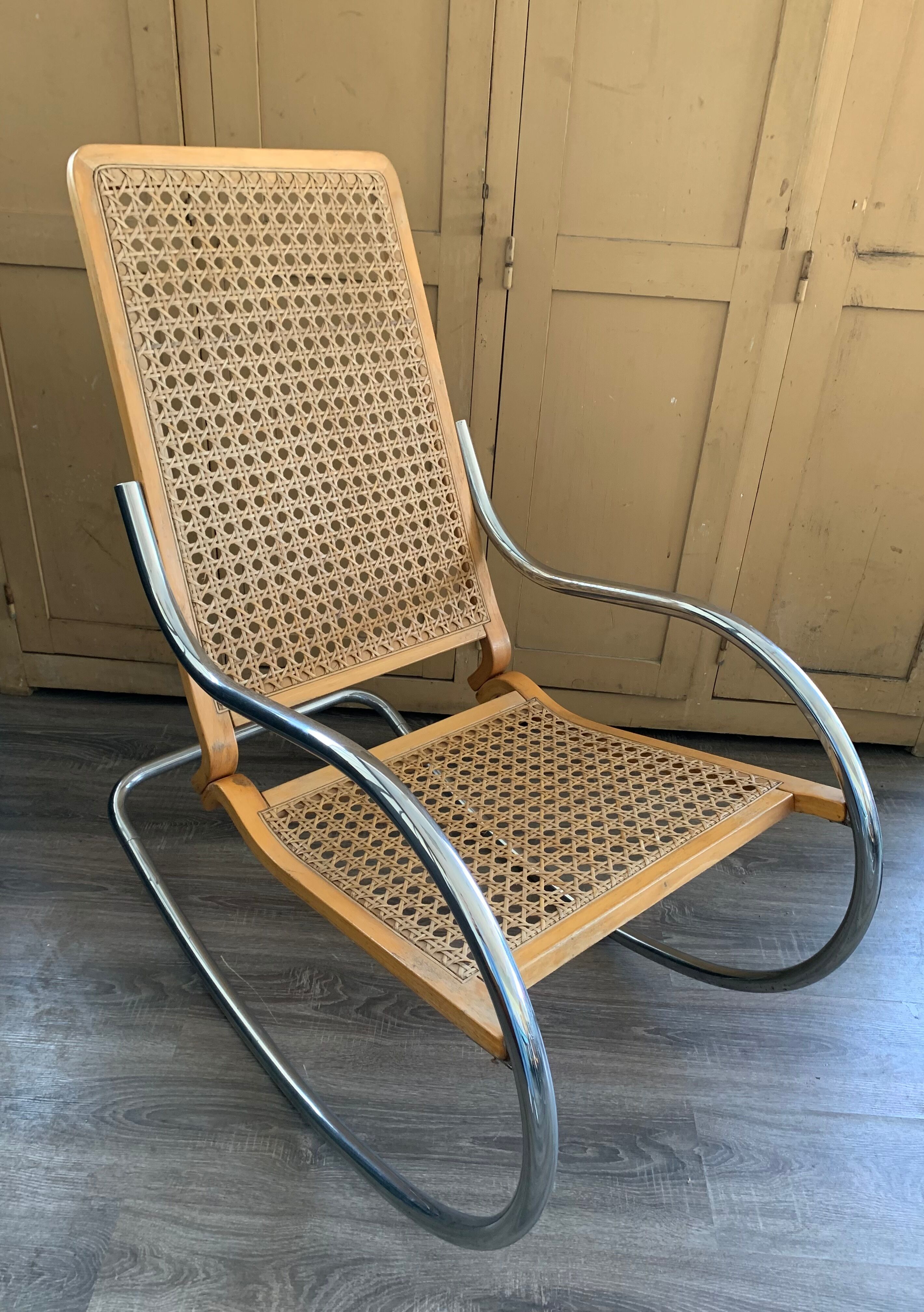 Armchair rocking chair cane