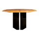 Table en loupe d'orme de Jean-Claude Mahey