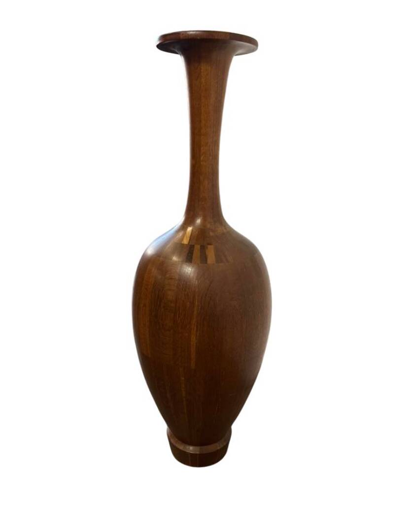 Wooden vase by Maurice Bonami for De Coene Frères, Belgium 1950