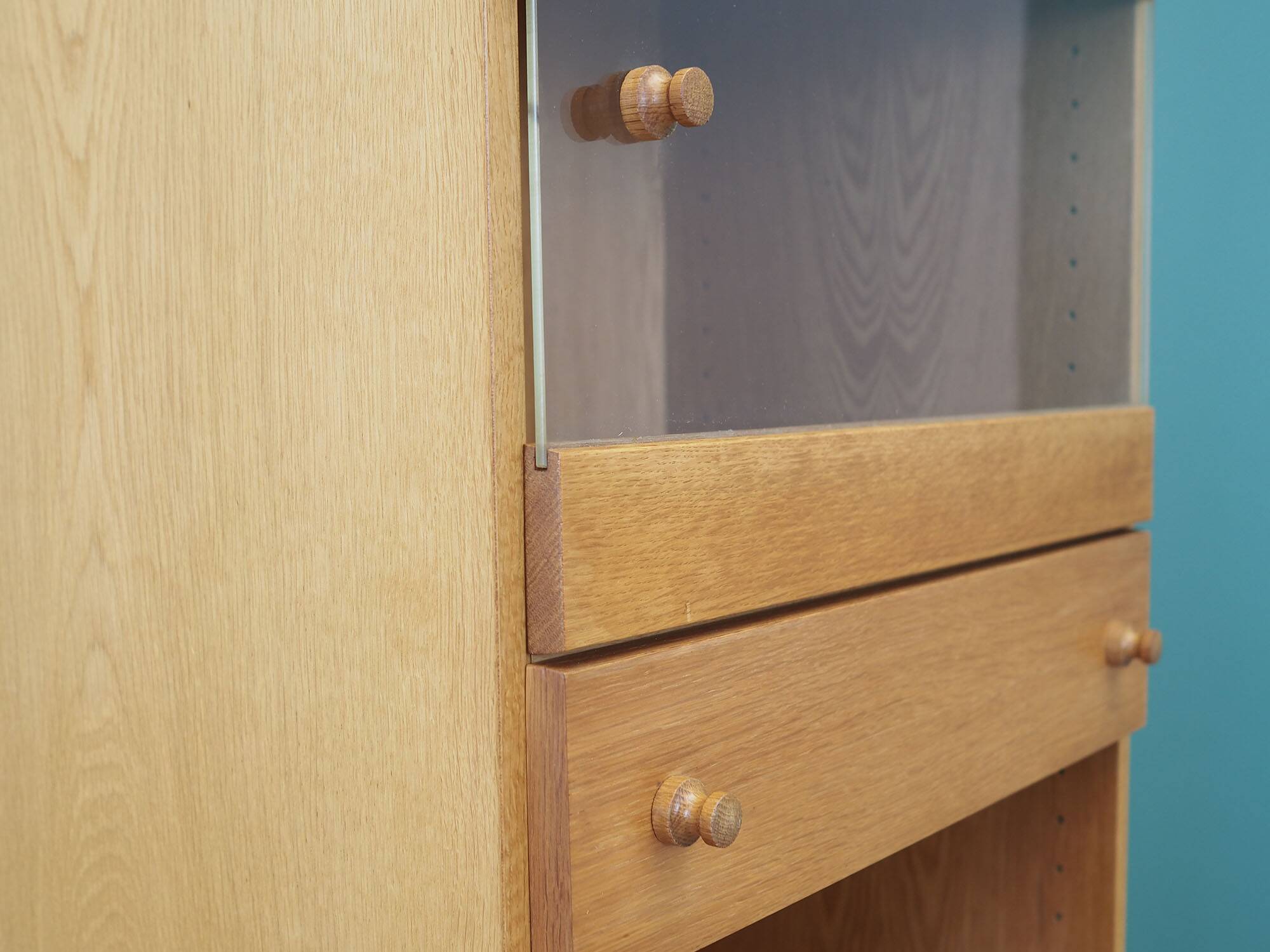 Ash bookcase, Danish design, 1970s, manufacturer: Skovby