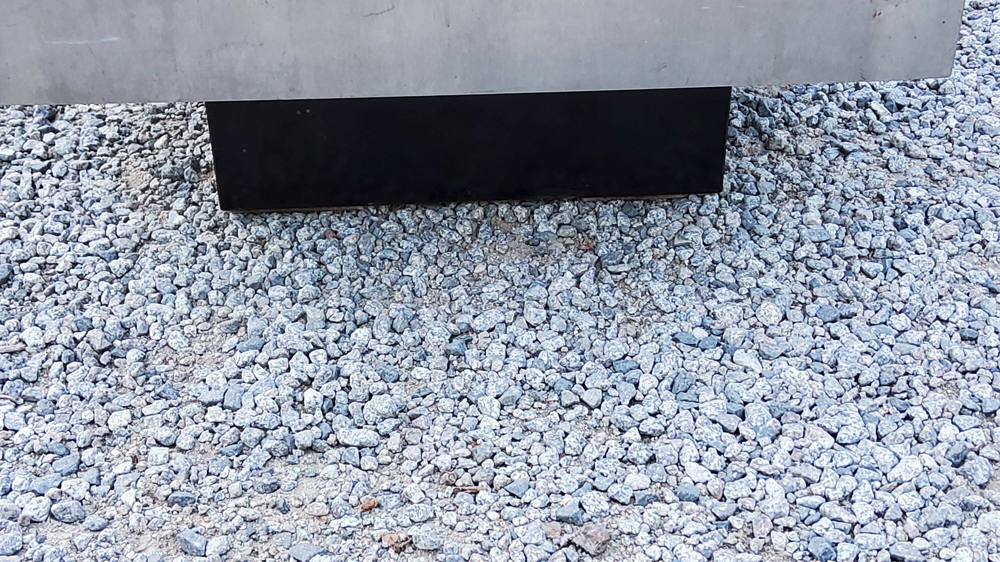 Coffee table in brushed steel and black tinted glass from the 70s
