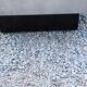 Coffee table in brushed steel and black tinted glass from the 70s