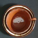 "Mary" Sarreguemines trio of cups