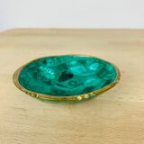 Empty pocket Malachite and brass