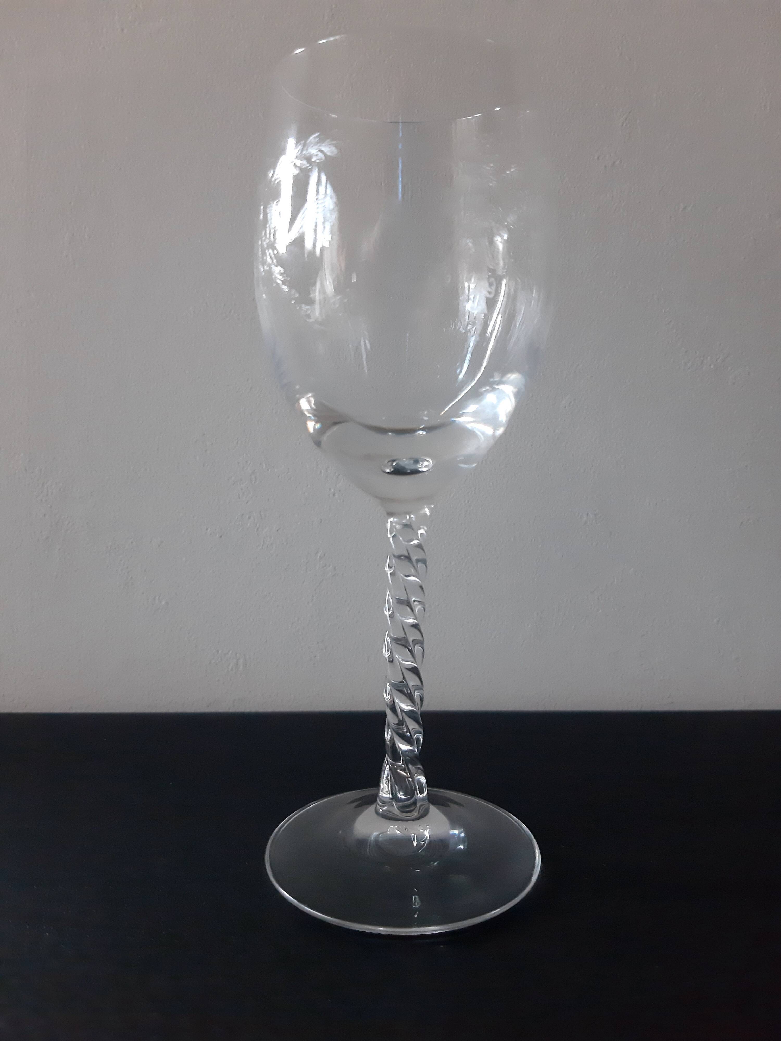 Set of 6 crystal glasses