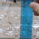 Set of 15 engraved crystal glasses with a gold rim.