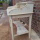Patinated hairdresser's chair