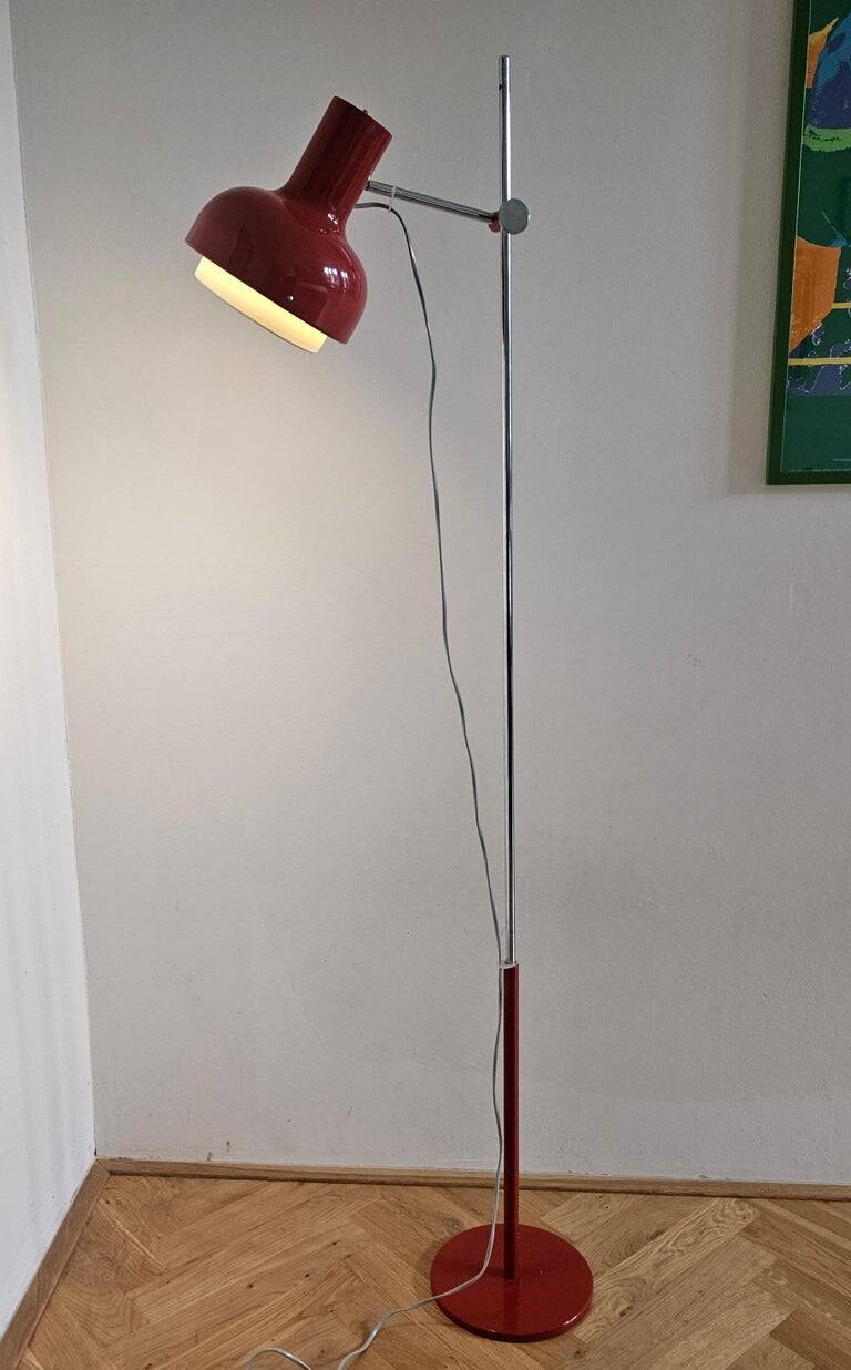 Mid Century Floor Adjiustable Lamp Napako, Josef Hurka, 1970s
