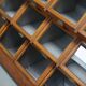 Very large Dutch oak showcase for grocery or haberdashery, 1920s-1930s