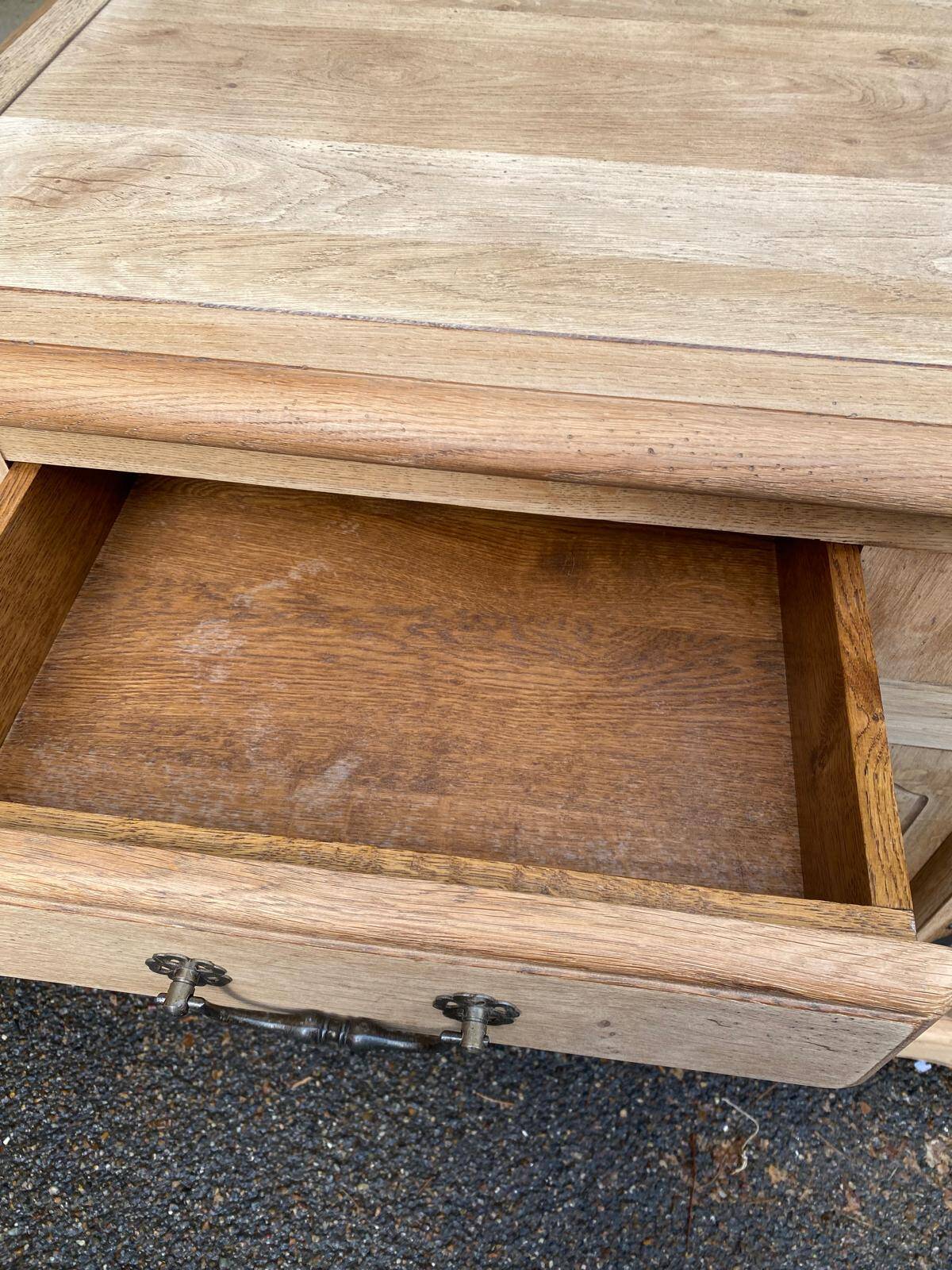 Renovated 19th century solid oak sideboard 140cm