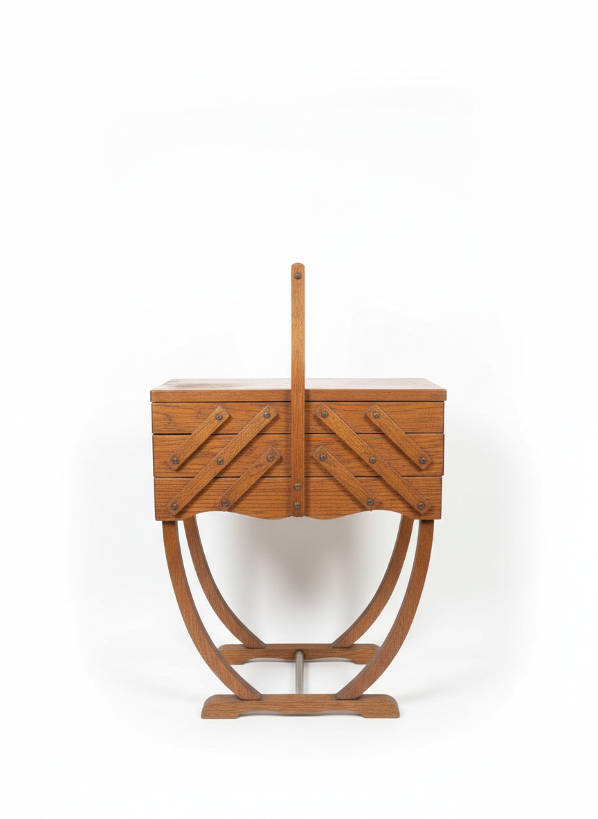 Vintage oak workbench