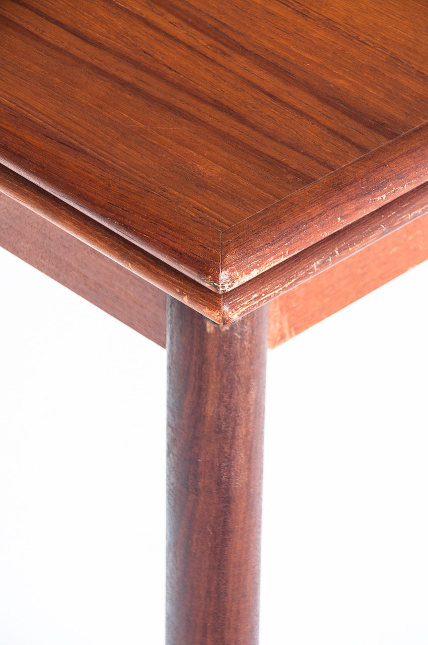 Teak dining table with Scandinavian-style extensions - France, 1960