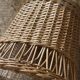 Vintage wicker willow paper bin