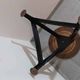 Tabouret métal & bois dans le style de Rowac années 1950/60. industriel