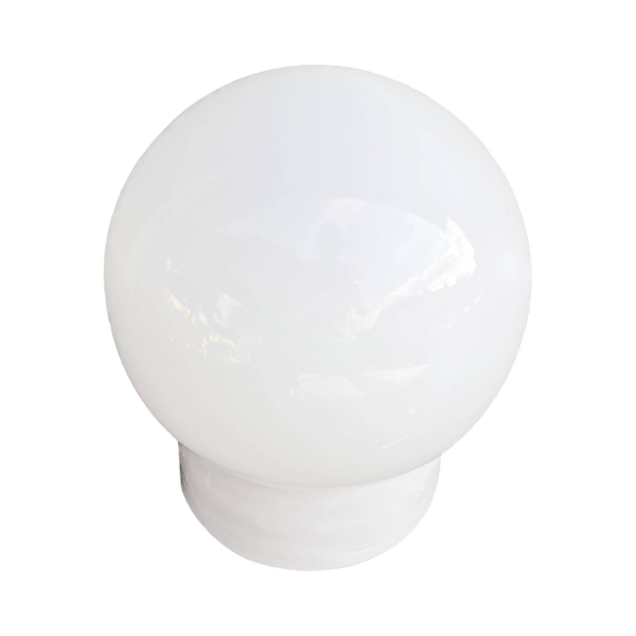 Industrial wall lamp, white, glass, FOTON, Poland, 1960s.