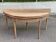 Louis XVI console dining table, extendable, renovated walnut from the 18th century.