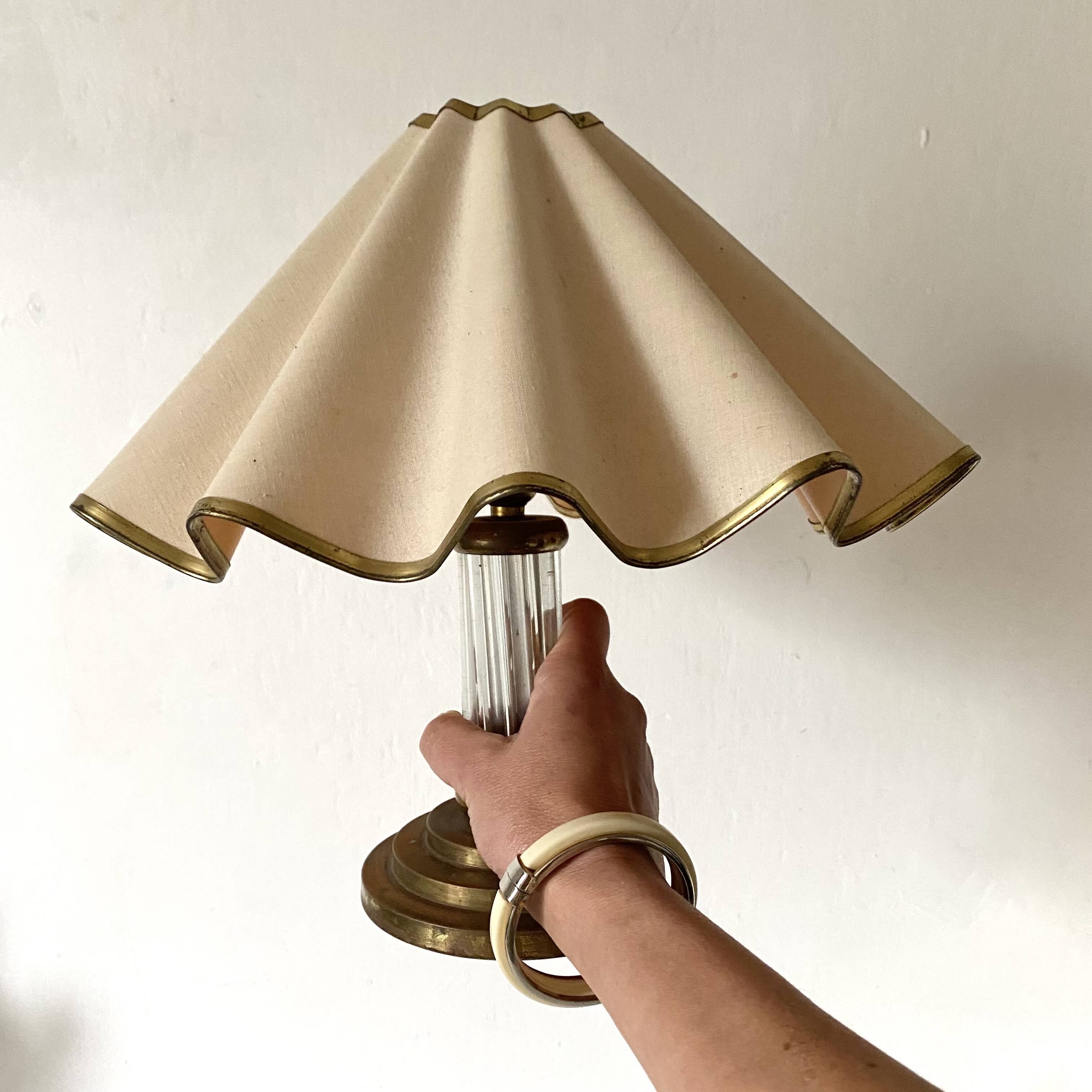 Art deco column lamp