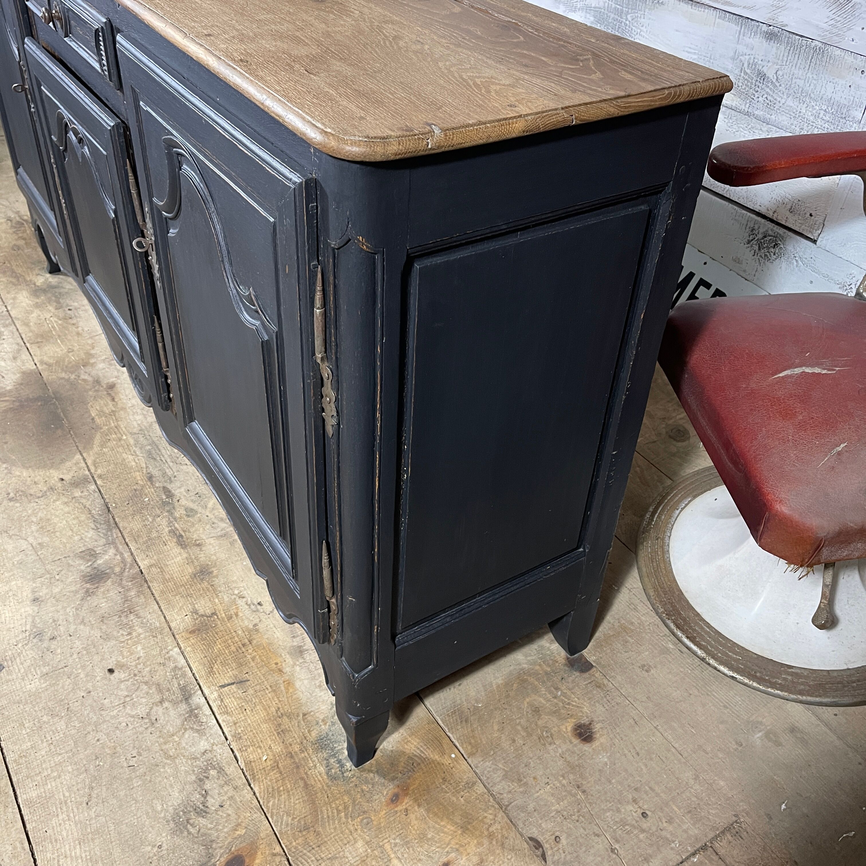 Louis XV oak sideboard