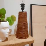 Wicker lamp base