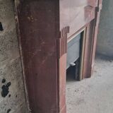 Marble fireplace mantel from 1950.