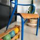 Chaise écolier enfant vintage