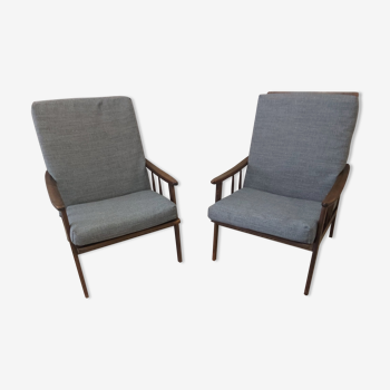 Pair of Scandinavian vintage armchairs