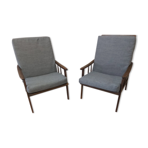 Paire de fauteuils vintages scandinave