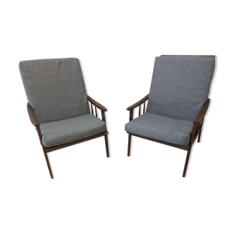 Paire de fauteuils vintages scandinave