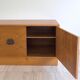 Italian Sideboard – Sculptural Wood with Bronze Handles, 1970s