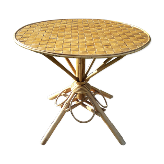 Rattan round table