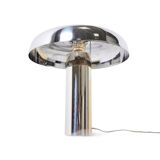 Chrome mushroom lamp