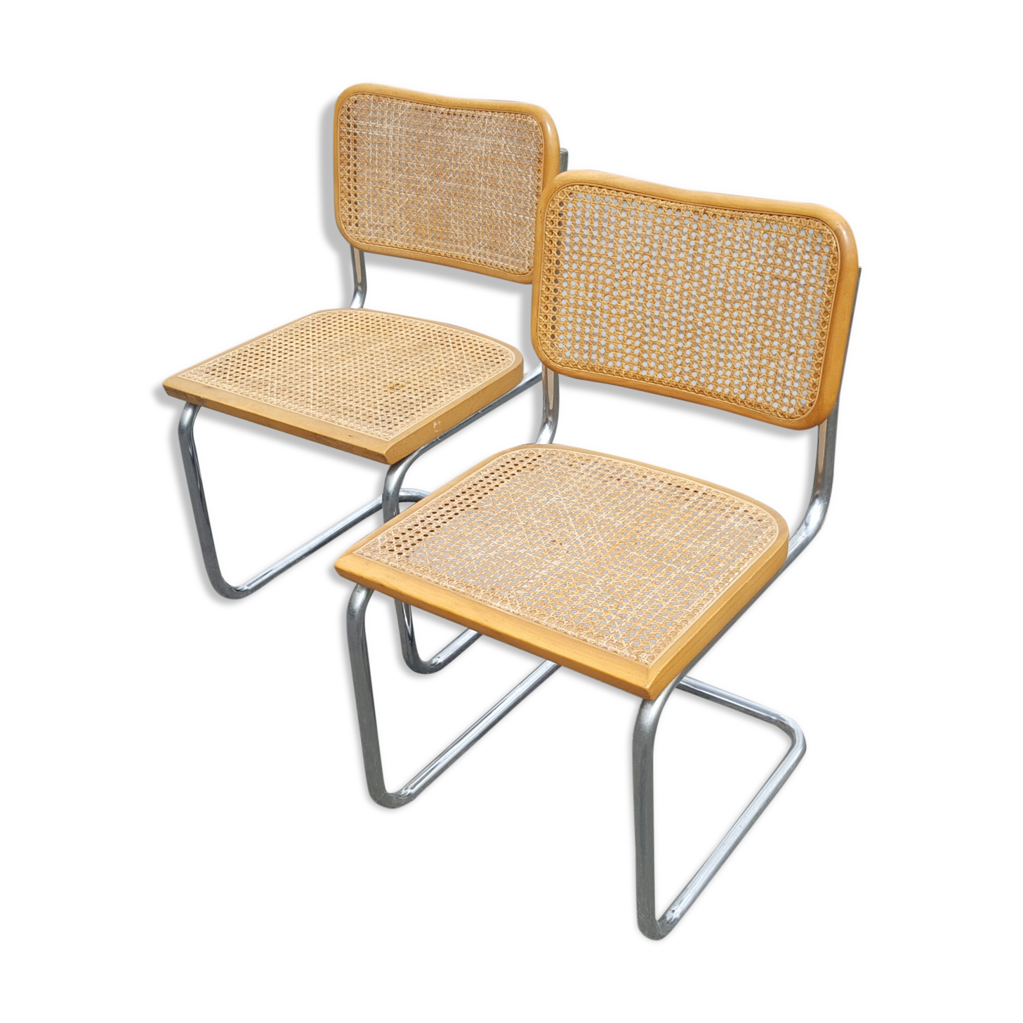 Pair of B32 chairs by Marcel Breuer