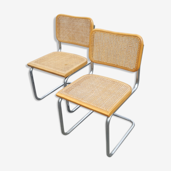 Pair of B32 chairs by Marcel Breuer