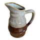 Vintage flamed ceramic barrel-shaped pitcher by revol, 0.5l