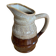 Vintage flamed ceramic barrel-shaped pitcher by revol, 0.5l