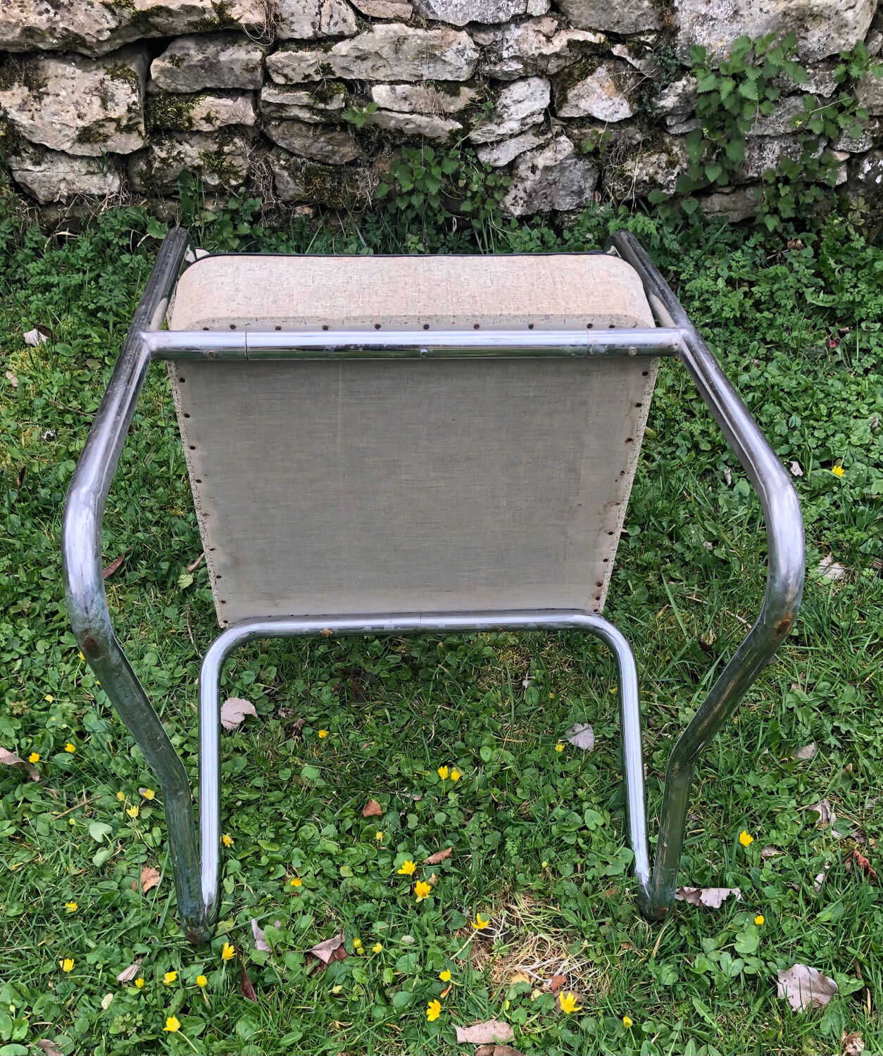 Leatherette office armchair