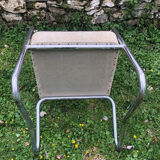 Leatherette office armchair