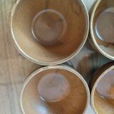 Set of 3 small vintage stoneware bowls from Digoin.