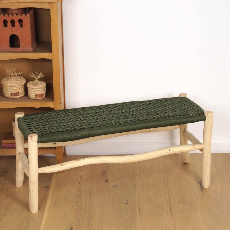 Wooden bench and seat
